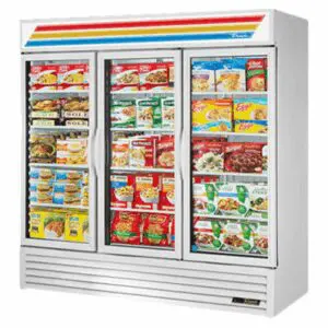 Freezer Merchandiser Three Door unit  True Mfg