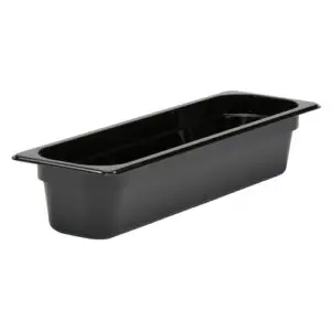 Food Pan Half Long x 4" Black Cambro