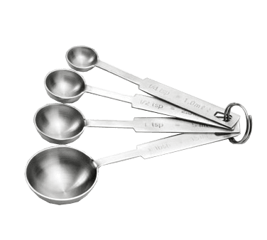 Heavyweight Stainless Steel Measuring Cups & Spoons Set